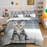 Load image into Gallery viewer, Cute Animal Pet Cats Bedding Set Quilt Duvet Cover