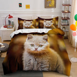 Load image into Gallery viewer, Cute Animal Pet Cats Bedding Set Quilt Duvet Cover