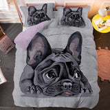 Load image into Gallery viewer, Cute Dog Cartoon Pug Bedding Set Quilt Duvet Covers