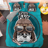 Load image into Gallery viewer, Cute Dog Cartoon Pug Bedding Set Quilt Duvet Covers