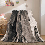 Load image into Gallery viewer, Cute Elephant Soft Flannel Fleece Blanket Dunelm Bedding Blanket