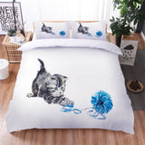 Load image into Gallery viewer, Cute Pet Cat Bedding Set Quilt Duvet Cover