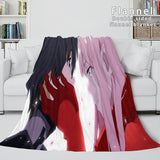 Load image into Gallery viewer, DARLING in the FRANXX Cosplay Flannel Fleece Blanket Wrap Nap Quilt