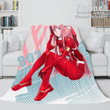 Load image into Gallery viewer, DARLING in the FRANXX Cosplay Flannel Fleece Blanket Wrap Nap Quilt