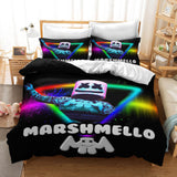 Charger l&#39;image dans la visionneuse de la galerie, DJ Marshmello Cosplay ensemble de literie couette housses de couette ensembles de draps