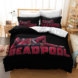 Load image into Gallery viewer, Deadpool Pattern Cosplay Bedding Set Quilt Quilt Cover