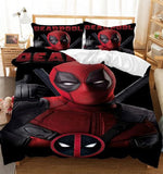 Load image into Gallery viewer, Deadpool Pattern Cosplay Bedding Set Quilt Quilt Cover