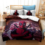 Load image into Gallery viewer, Deadpool Pattern Cosplay Bedding Set Quilt Quilt Cover