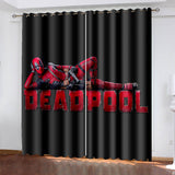 Load image into Gallery viewer, Deadpool Curtains  Pattern Blackout Window Drapes