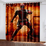 Load image into Gallery viewer, Deadpool Curtains  Pattern Blackout Window Drapes