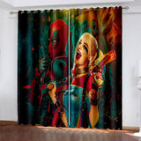 Load image into Gallery viewer, Deadpool Curtains  Pattern Blackout Window Drapes