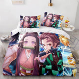 Load image into Gallery viewer, Demon Slayer Pattern Bedding Set Cosplay Quilt Cover