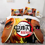 Load image into Gallery viewer, Demon Slayer Pattern Bedding Set Cosplay Quilt Cover