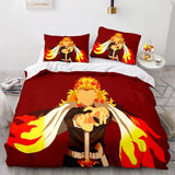 Load image into Gallery viewer, Demon Slayer Pattern Bedding Set Cosplay Quilt Cover