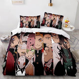 Load image into Gallery viewer, Demon Slayer Pattern Bedding Set Cosplay Quilt Cover