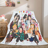 Load image into Gallery viewer, Demon Slayer Cosplay Flannel Fleece Blanket Throw Quilt Bed Blankets