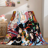 Load image into Gallery viewer, Demon Slayer Cosplay Flannel Fleece Blanket Throw Quilt Bed Blankets