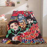 Load image into Gallery viewer, Demon Slayer Bedding Flannel Fleece Blanket