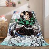 Load image into Gallery viewer, Demon Slayer Bedding Flannel Fleece Blanket