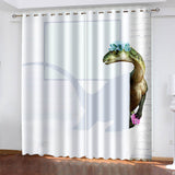 Charger l&#39;image dans la visionneuse de la galerie, Dinosaure Rideaux Blackout Fenêtre Traitements Rideaux Chambre Décoration