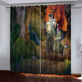 Load image into Gallery viewer, Disenchantment Curtains Pattern Blackout Window Drapes