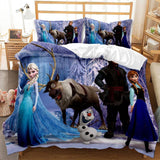 Charger l&#39;image dans la visionneuse de la galerie, Parure de lit Disney Frozen 2 Cosplay avec housse de couette et draps de lit.