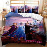 Charger l&#39;image dans la visionneuse de la galerie, Parure de lit Disney Frozen 2 Cosplay avec housse de couette et draps de lit.