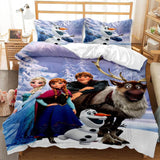 Charger l&#39;image dans la visionneuse de la galerie, Parure de lit Disney Frozen 2 Cosplay avec housse de couette et draps de lit.