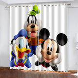 Load image into Gallery viewer, Disney Mickey Mouse Curtains Cosplay Blackout Window Treatments Drapes