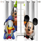 Load image into Gallery viewer, Disney Mickey Mouse Curtains Cosplay Blackout Window Treatments Drapes