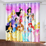 Load image into Gallery viewer, Disney Princess Curtains Cosplay Blackout Window Drapes