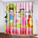 Load image into Gallery viewer, Disney Princess Curtains Cosplay Blackout Window Drapes