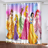 Load image into Gallery viewer, Disney Princess Curtains Cosplay Blackout Window Drapes