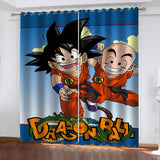 Load image into Gallery viewer, Dragon Ball Curtains Blackout Window Treatments Drapes for Room Decor