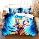 Charger l&#39;image dans la visionneuse de la galerie, Ensemble de literie Dragon Ball Son Goku Housse de couette Ensembles de lit