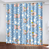 Load image into Gallery viewer, Dumbo Curtains Cosplay Blackout Window Treatments Drapes for Room Decor