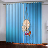 Load image into Gallery viewer, Family Guy Curtains Pattern Blackout Window Drapes