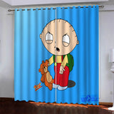 Load image into Gallery viewer, Family Guy Curtains Pattern Blackout Window Drapes