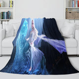 Charger l&#39;image dans la visionneuse de la galerie, La Reine des Neiges 2 Anna Elsa Flanelle Polaire Couverture Couvertures Cosplay