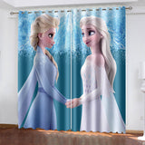 Load image into Gallery viewer, Frozen 2 Elsa Curtains Cosplay Blackout Window Drapes