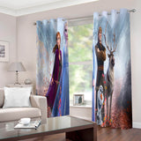 Load image into Gallery viewer, Frozen Elsa Anna Curtains Blackout Window Drapes for Room Decoration