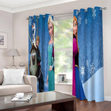 Load image into Gallery viewer, Frozen Elsa Anna Curtains Blackout Window Drapes for Room Decoration