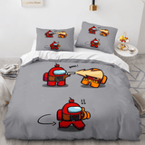 Load image into Gallery viewer, Game Among Us Cosplay Kids Bedding Set Quilt Duvet Cover Bed Sets