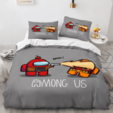 Load image into Gallery viewer, Game Among Us Cosplay Kids Bedding Set Quilt Duvet Cover Bed Sets