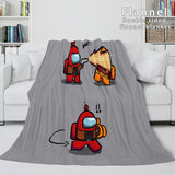 Load image into Gallery viewer, Game Among Us Flannel Fleece Blanket Bedding Dunelm Quilt Nap Blanket