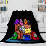 Load image into Gallery viewer, Game Among Us Flannel Fleece Blanket Bedding Dunelm Quilt Nap Blanket