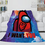 Load image into Gallery viewer, Game Among Us Flannel Fleece Blanket Dunelm Quilt Wrap Nap Blanket