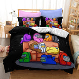 Load image into Gallery viewer, Game Among Us Kids Bedding Set Cosplay Quilt Duvet Covers Bed Sets