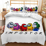 Load image into Gallery viewer, Game Among Us Kids Bedding Set Cosplay Quilt Duvet Covers Bed Sets