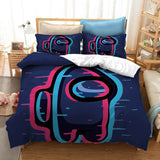 Load image into Gallery viewer, Game Among Us Kids Bedding Set Cosplay Quilt Duvet Covers Bed Sets